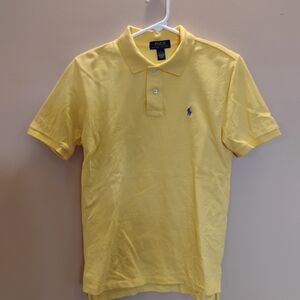 Polo by Ralph Lauren Yellow Short Sleeve Polo with Blue Pony Logo